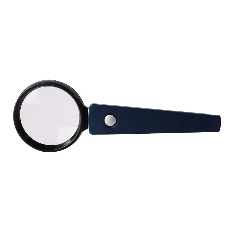 Optical magnifying glass 75mm reading 2.5x magnifying glass Handheld aspherical lens with lamp