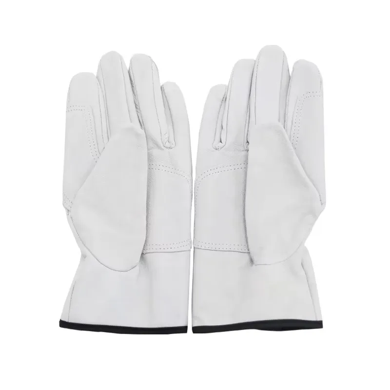 Gants de sécurité de travail en cuir de porc, doux, résistants aux déchirures, pour la maison, le jardin, la réparation des mains du conducteur, gants de Protection