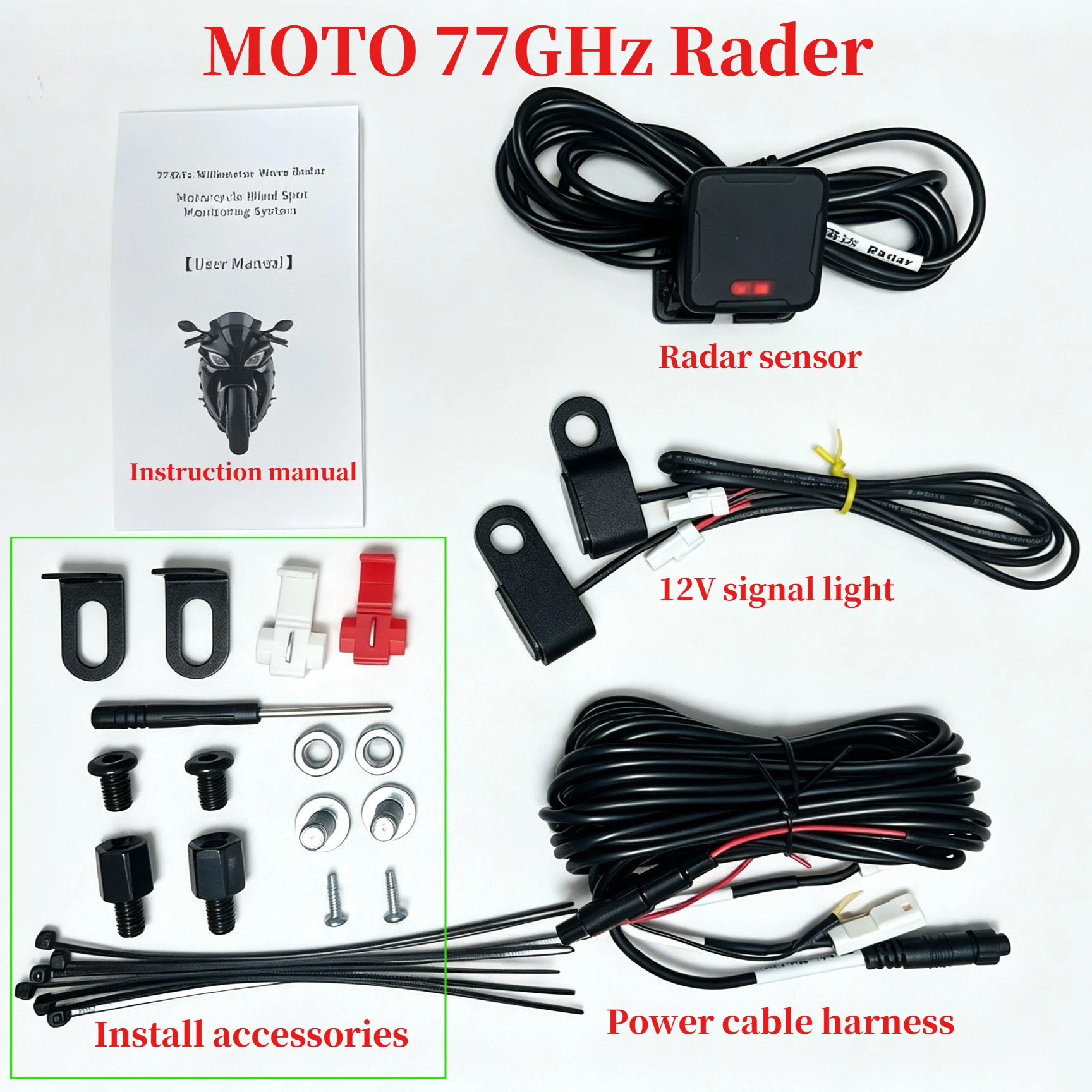 Motorcycle Lane Change Assist BSD Blind Spot Detector Radar IP67 For BMW F900GS F750GS R1250GS ADV S1000RR R18  S1000XR M1000RR