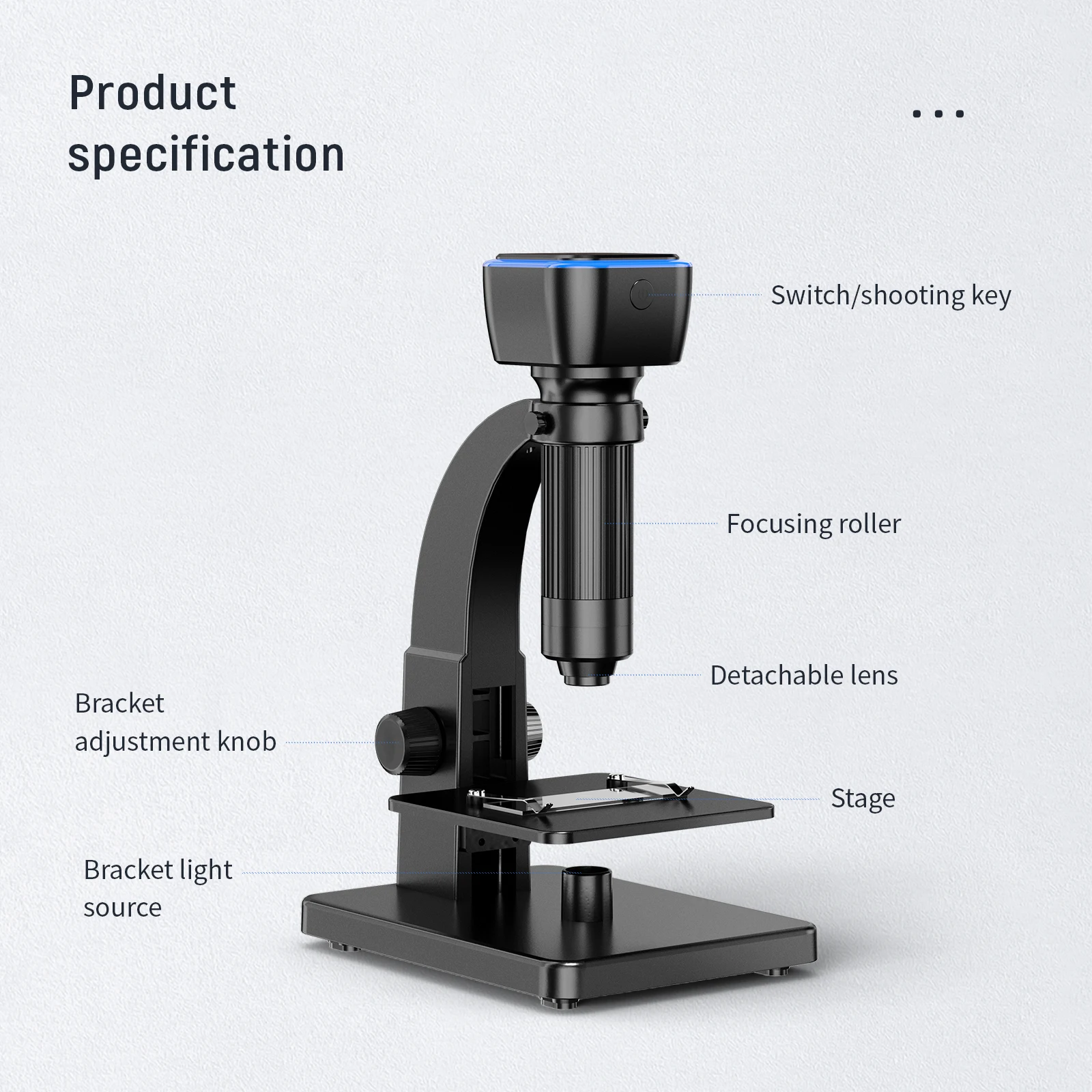 5MP 2000X Wireless WIFI Digital Microscope For Science Inspection Handheld Endsocope Camera Magnifier CMOS Borescope Otoscope