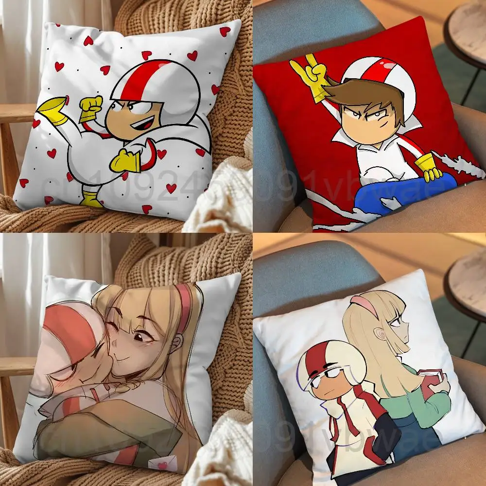 Capa de almofada Kendall Perkins e Kick Buttowski Nap Time Sofa Living Home Room Bedroom Backrest Cushion Square cojines
