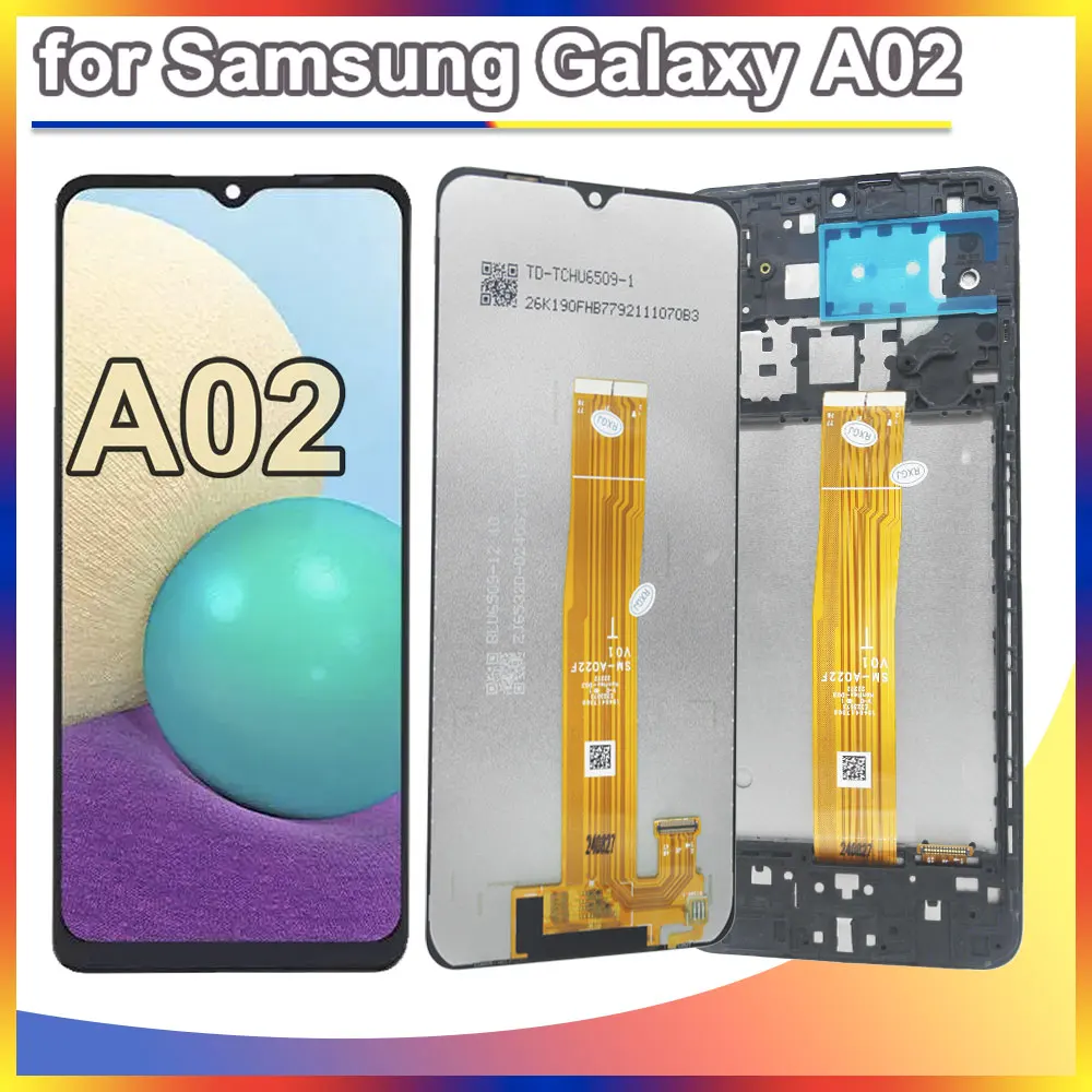 6.5 Display For Samsung Galaxy A02 A022 LCD Display Touch Screen Digiziter Assembly For Samsung SM-A022F A022F Screen