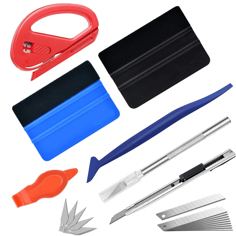 

22 Pieces Of Car Membrane Replacement Tool Carving Knife Slit Cleaning Scraper Set