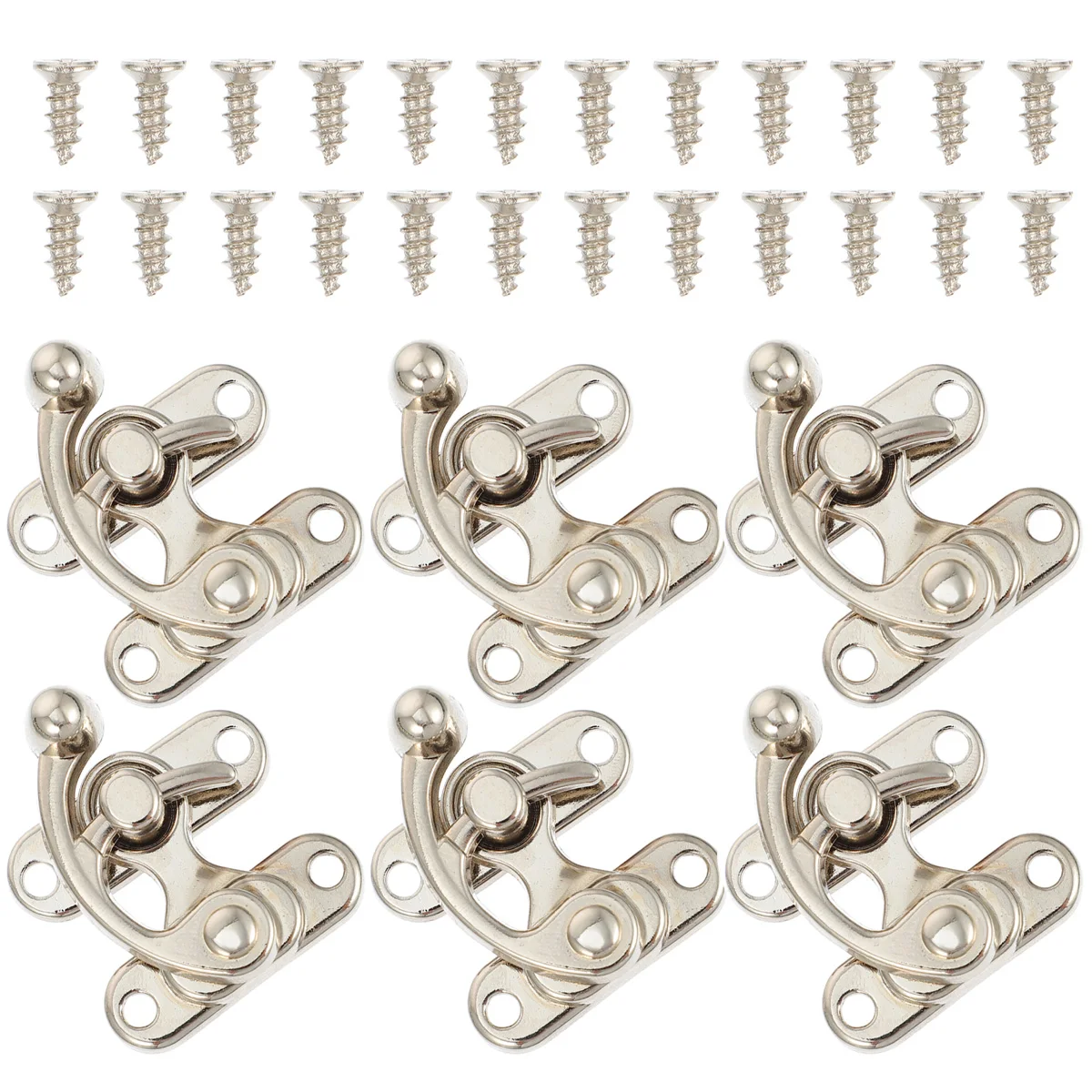 

6 Pcs Zinc Alloy Retro Buckle for Jewelry Box Lock Earring Case Furniture Accessory Vintage Decorative Hardware