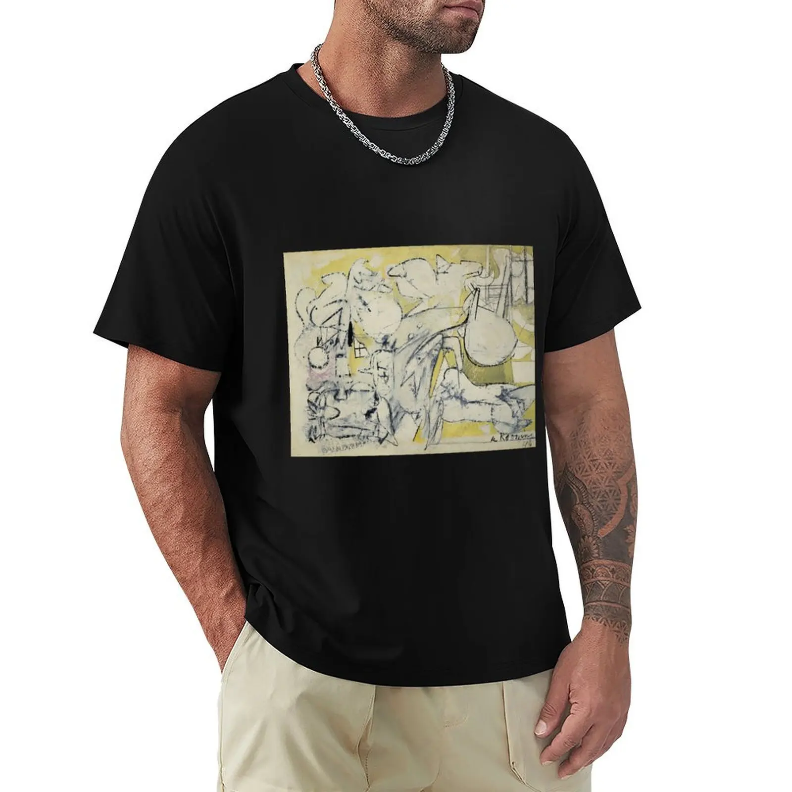 

Willem de Kooning T-Shirt Holiday Casual Short Sleeve Top