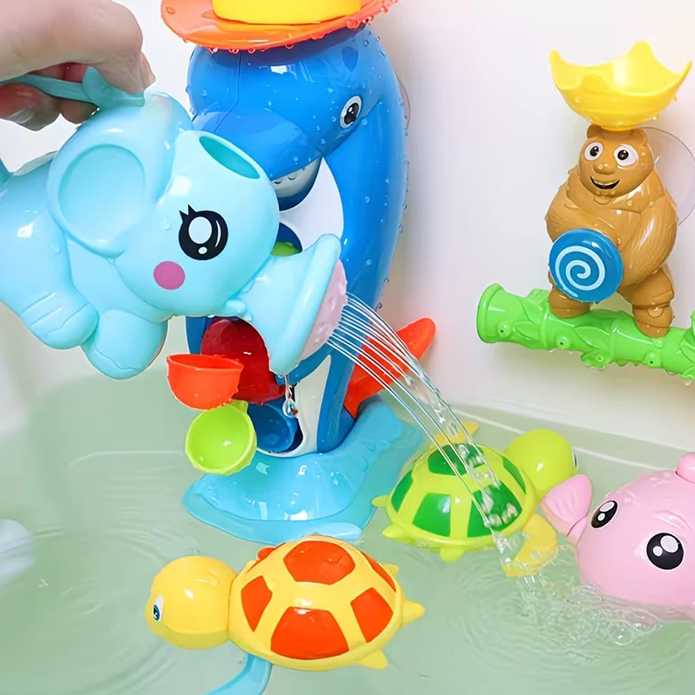 1 Newborn Bathroom Elephant Water Sprinkler Baby Bath Toy Sprinkler Head Infant Bathing Supplies Fun Holiday Water Party Filler