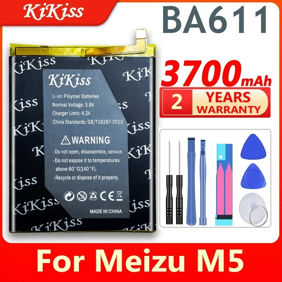 BA611 3700mAh Battery For Meizu Meizy Meilan 5 M5 M611 M611H SmartPhone