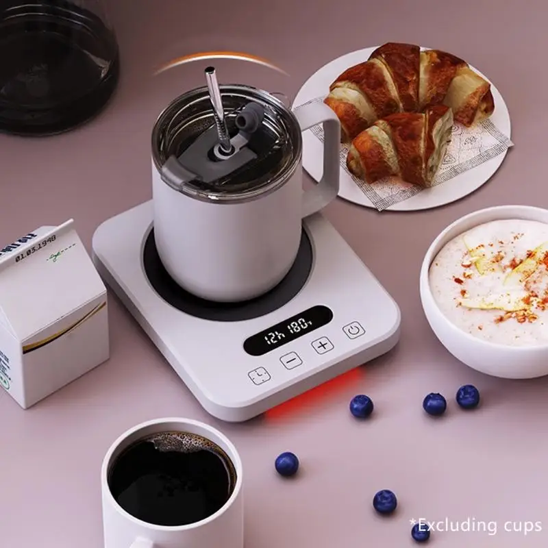 D0AB 110V 80℃ Mug Warmer Coffee Cup Warmer for Desk Cup Warmer Home Office Use