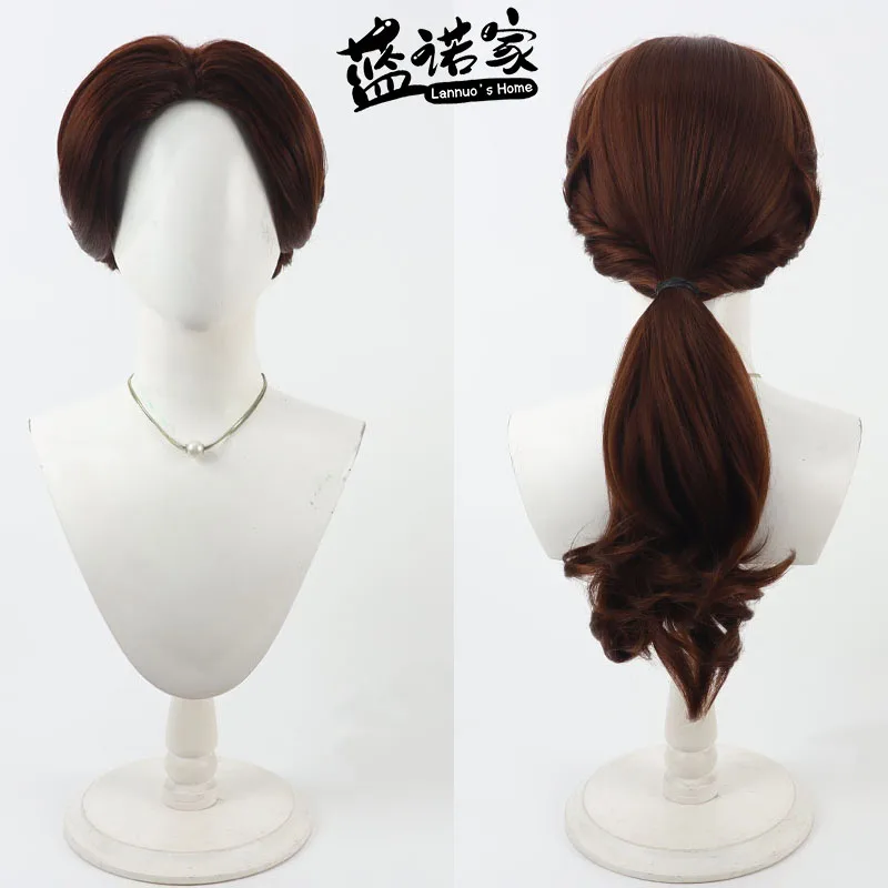 

Anime Tokyo Disneyland Dancer Roanoke Girls Cos Cosplay Wig Halloween Carnival Party Props Synthetic Hair + Wig Cap