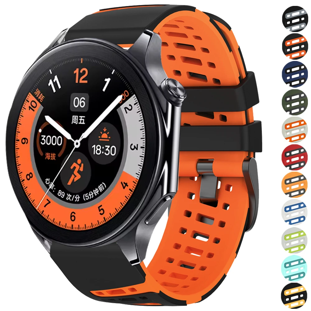 Bracelet en Silicone pour montre connectée OnePlus Watch 3 2 2R, remplacement du bracelet Correa pour Oppo Watch 4 Pro X X2, accessoire pour montre connectée