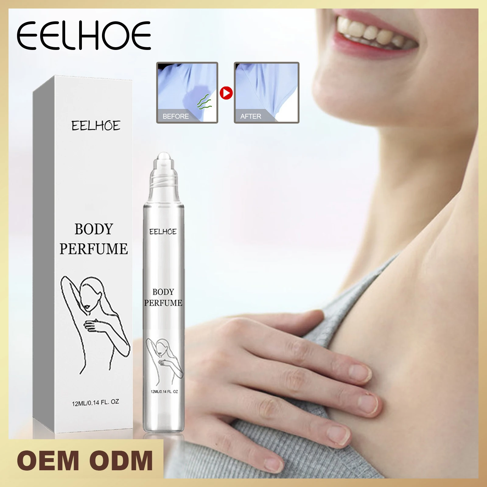 EELHOE Fragrance - Woman Fragrance Underarm Light Fragrance Underarm Long-lasting Refreshing Light Fragrance For Sports 12ml