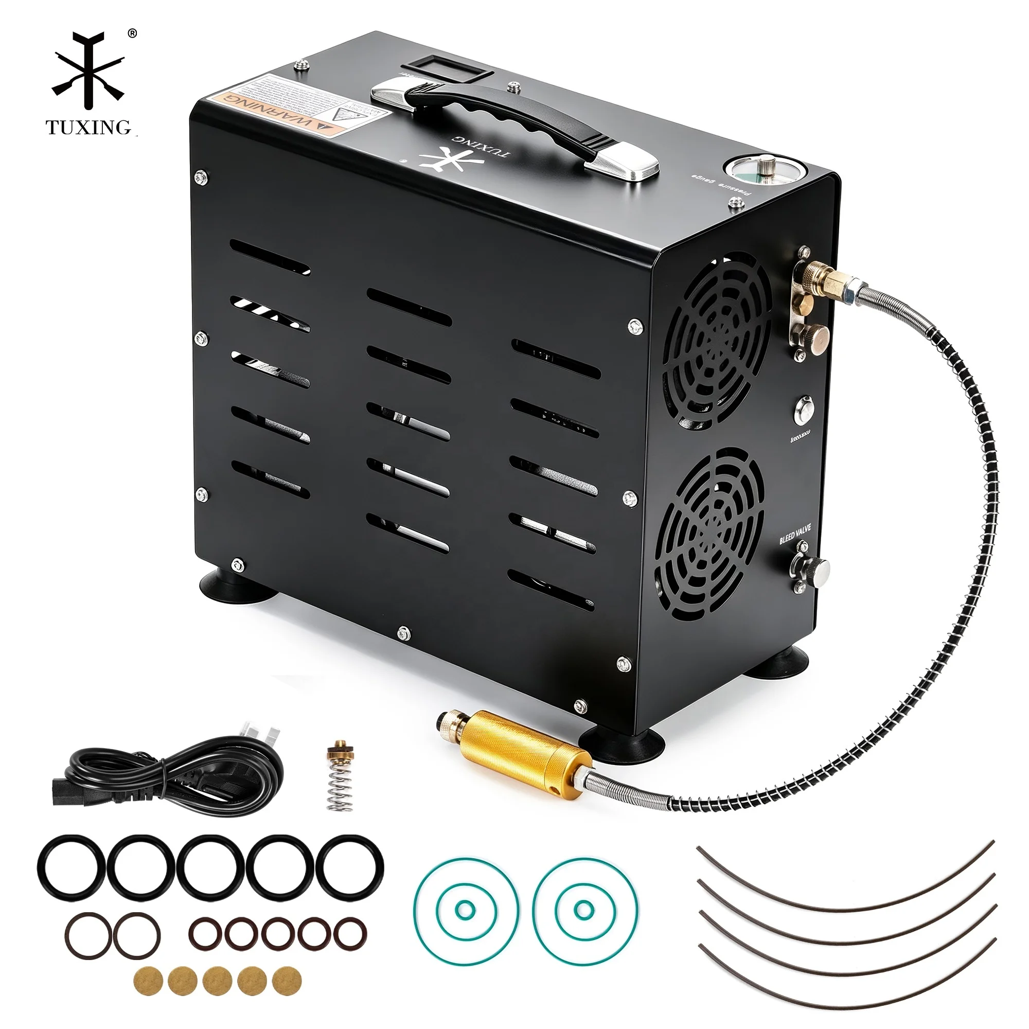 High Quality 800W 110V/220V 4500psi 30mpa 300bar Automatic Stop Breathing Outdoor Sports  Game Air Compressor