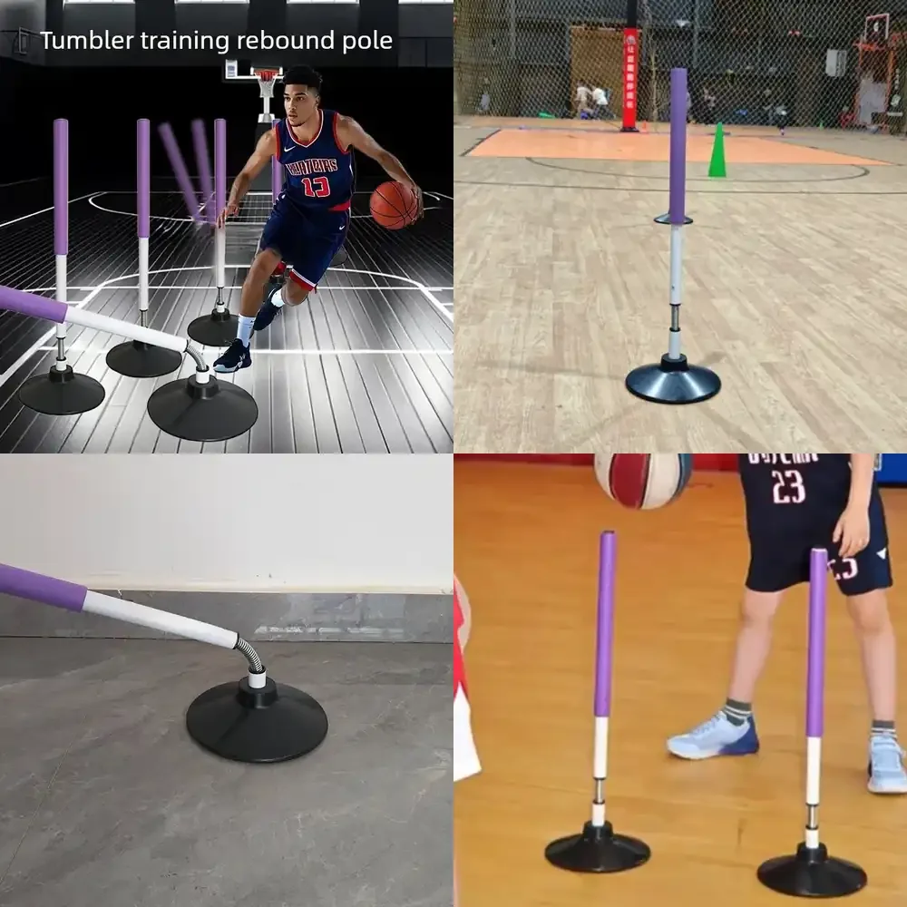 WAP01  Portable Basketball Tumbler Training Rod Rebound Basketball Marker Pole Stable Training Rods Professional Basketballs