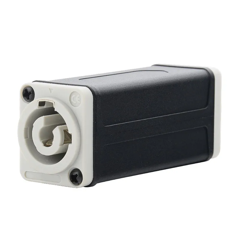 Adaptor Coupler AC PowerCon LED 10pcs konektor Extender kualitas tinggi speakermount Panel adaptor lurus biru putih