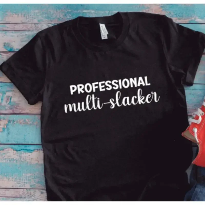 Professional Multi Slacker Black T Shirt