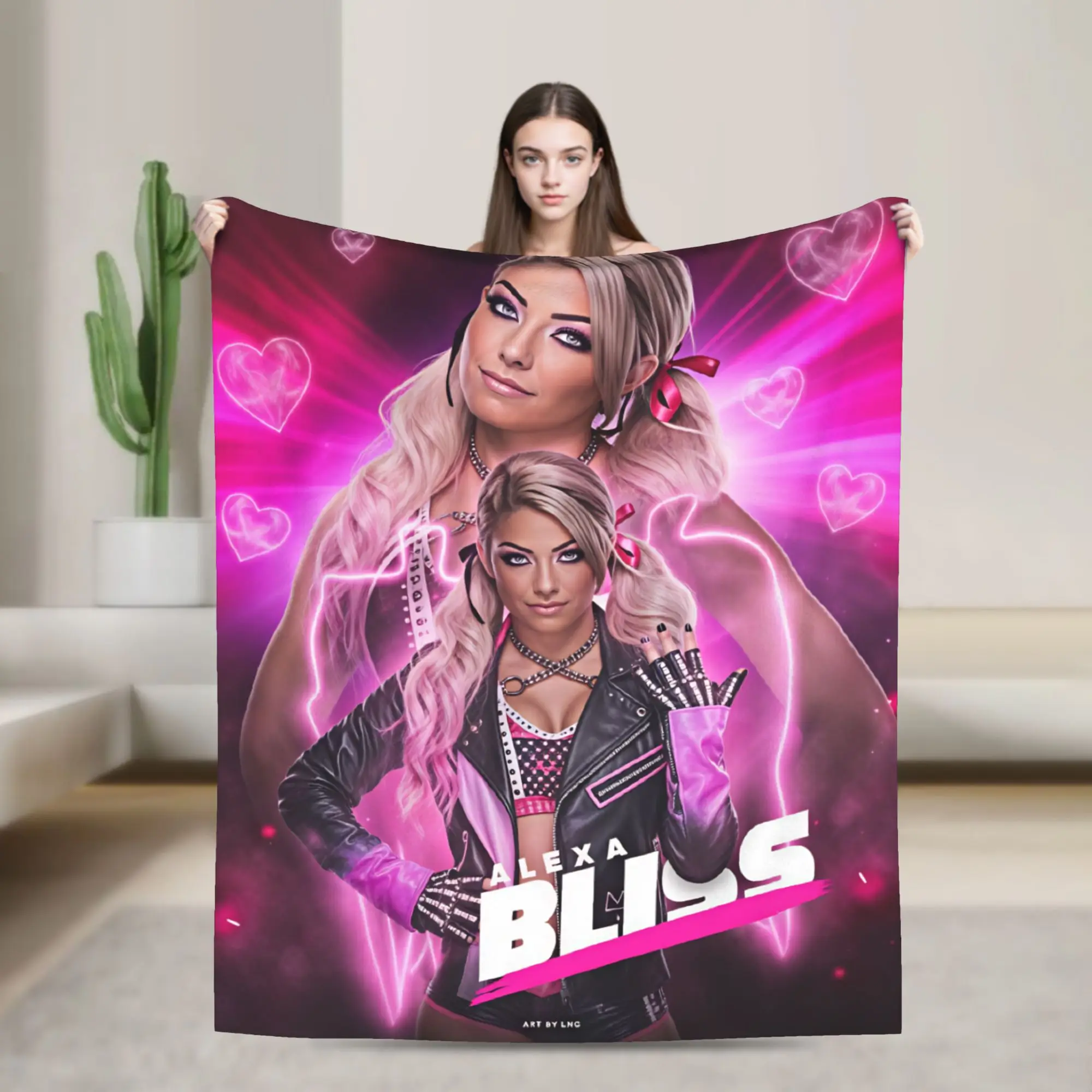 Couverture en flanelle A-Alexa Bliss, couverture super douce pour canapé, lit, avion, voyage, tendance streetwear, couvre-lit, couvre-canapé
