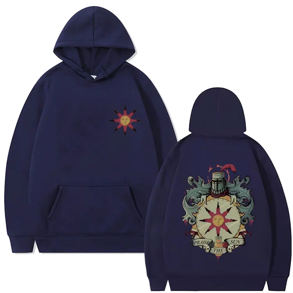Spiel Dark Souls Kirche der Sonne Grafik Hoodie Männer Frauen Mode Gothic Rock Streetwear männer Casual Vintage Übergroße Hoodies – Detail 4