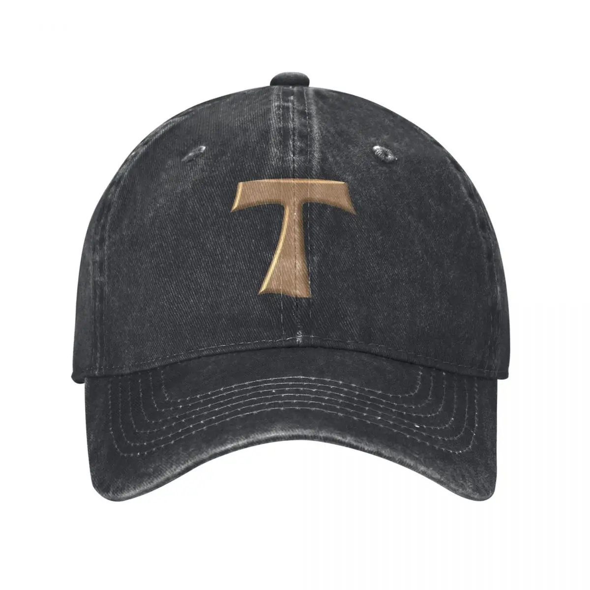 

Copper Look Franciscan Tau Cross Baseball Cap Golf Wear Sunscreen Women Caps Men's
