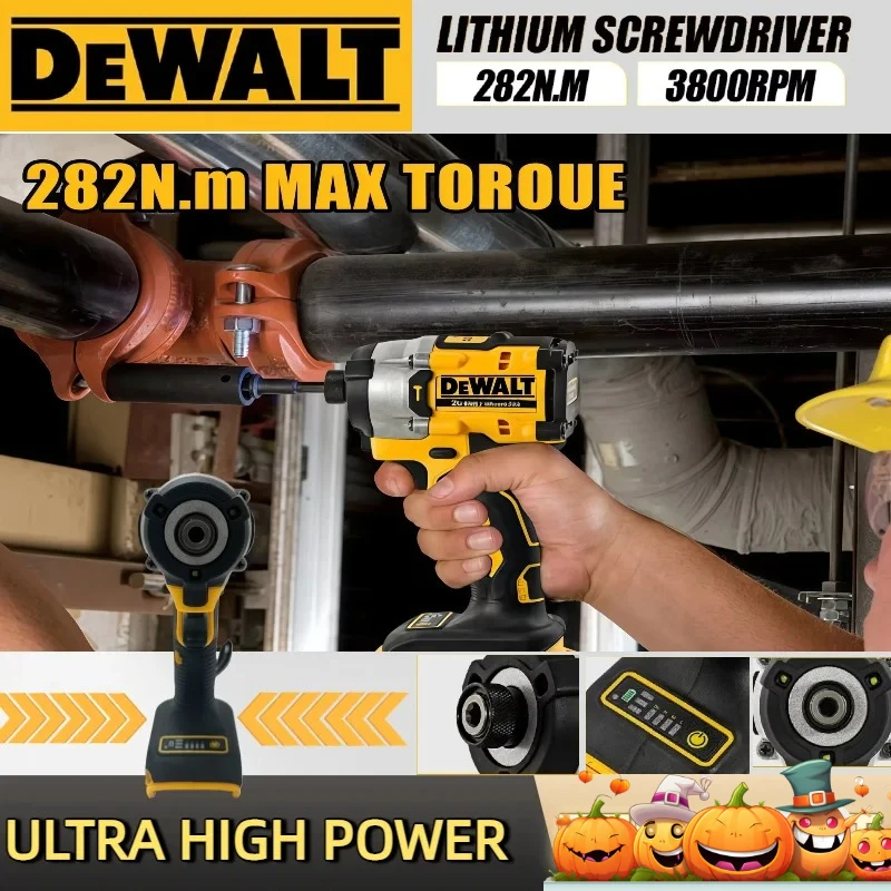 Dewalt DCF860 مثقاب مدمج لاسلكي / مفك مثقاب كهربائي بدون فرش أدوات كهربائية قابلة لإعادة الشحن مطورة 20 فولت #3