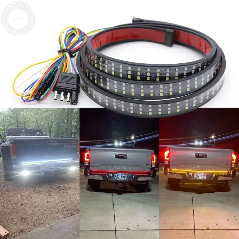 

Lyr LED Turn Signal Light Strip Car Brake Flowing Warning Reverse Double Flash Tail Light Bar 12V For Truck Pickup SUV