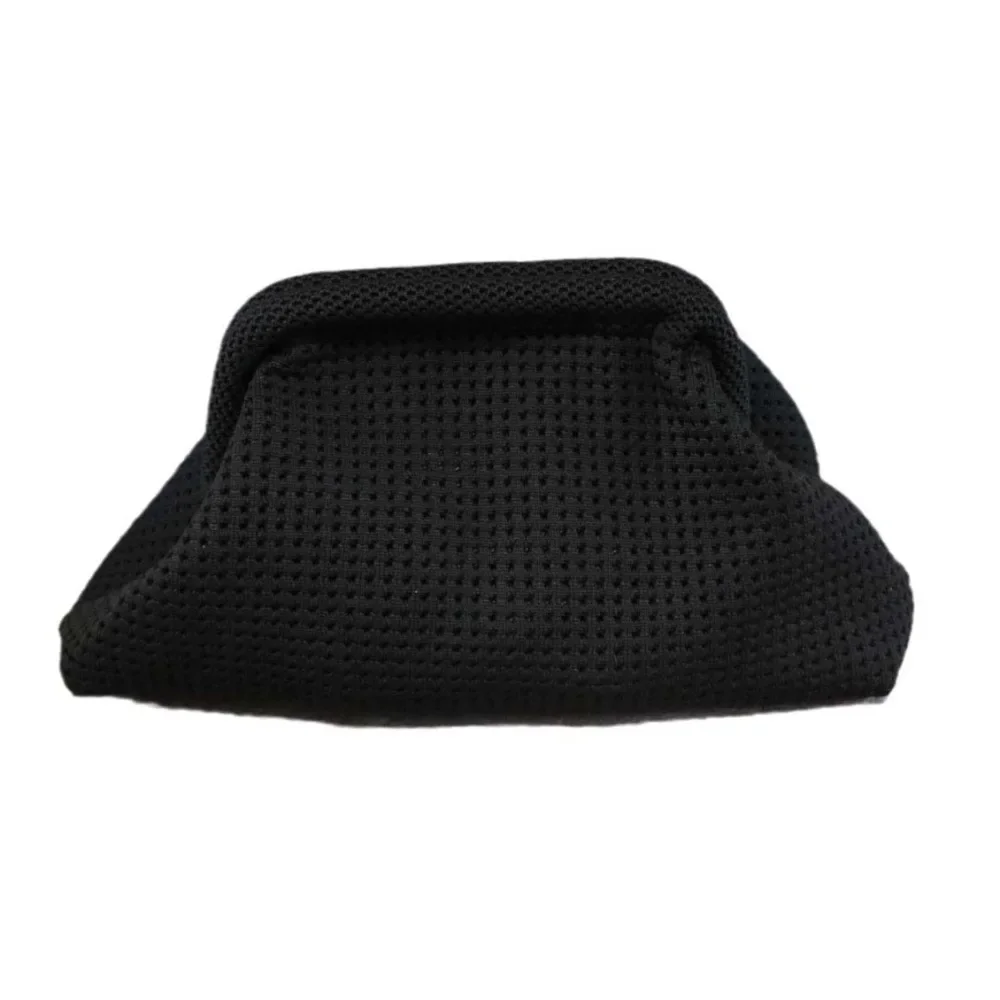 

Летний пляжный клатч из полиэстера, мягкий дышащий полый чехол, большой вместительный эластичный клатч с клецками для женщин, весна