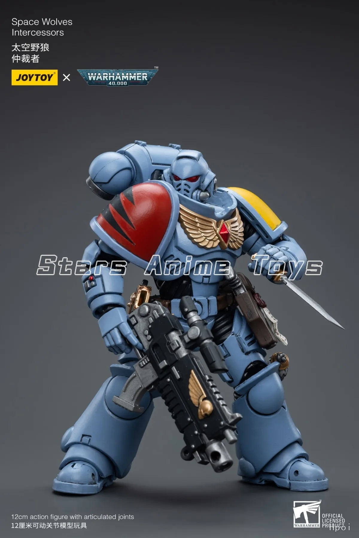 Original JOYTOY 1/18 Actionfigur Warhammer 40000 Space Wolves Intercessors Modellsammlung Geschenkspielzeug
