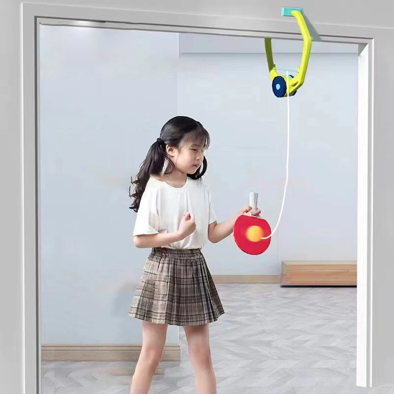 Door Ping Pong Game Over The Door, Adjustable Doorway Game Pingpong Trainer Door Jam Pingpong Starter Kit For Door Frame Hanging