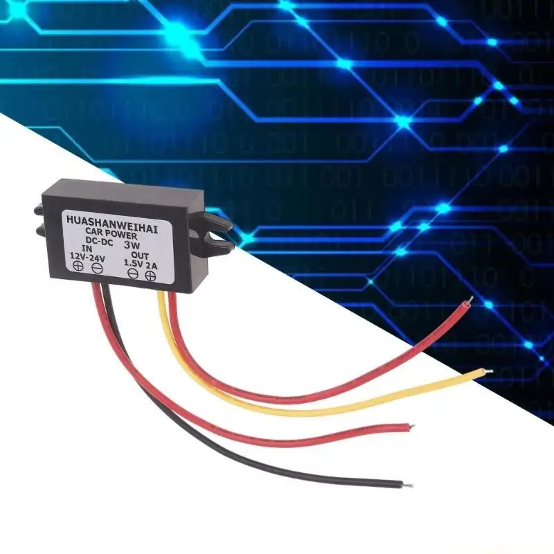 E56B DC12V-24V to 1.5V Output Module Reduce Voltages Regulator Car Power Converters