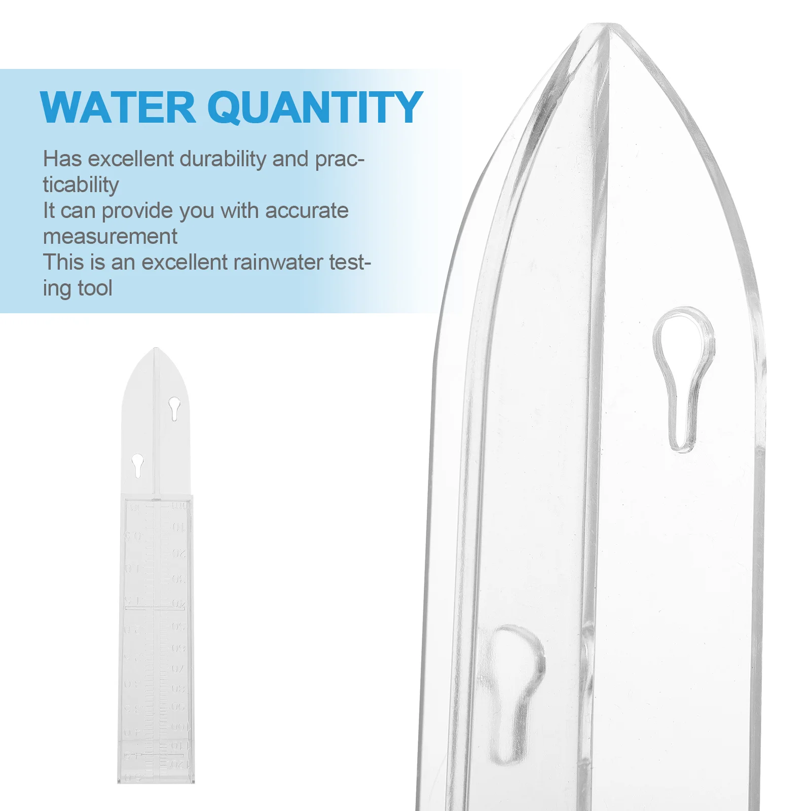 1 قطعة مقياس المطر البلاستيك الأرقام الموسعة مقياس واضح دائم في الهواء الطلق الأمطار أنبوب اختبار لوازم القياس الدقيق