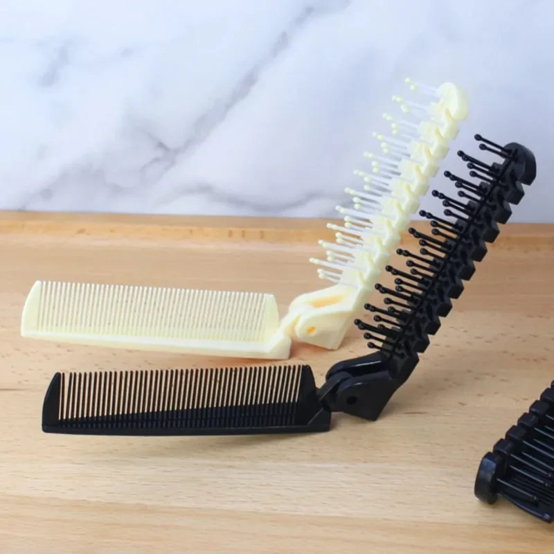 

Student Two Types of Comb Teeth Foldable Combs Women Men Folding Pocket Comb for Travel Styling Tool Mini Portable Hair Brush