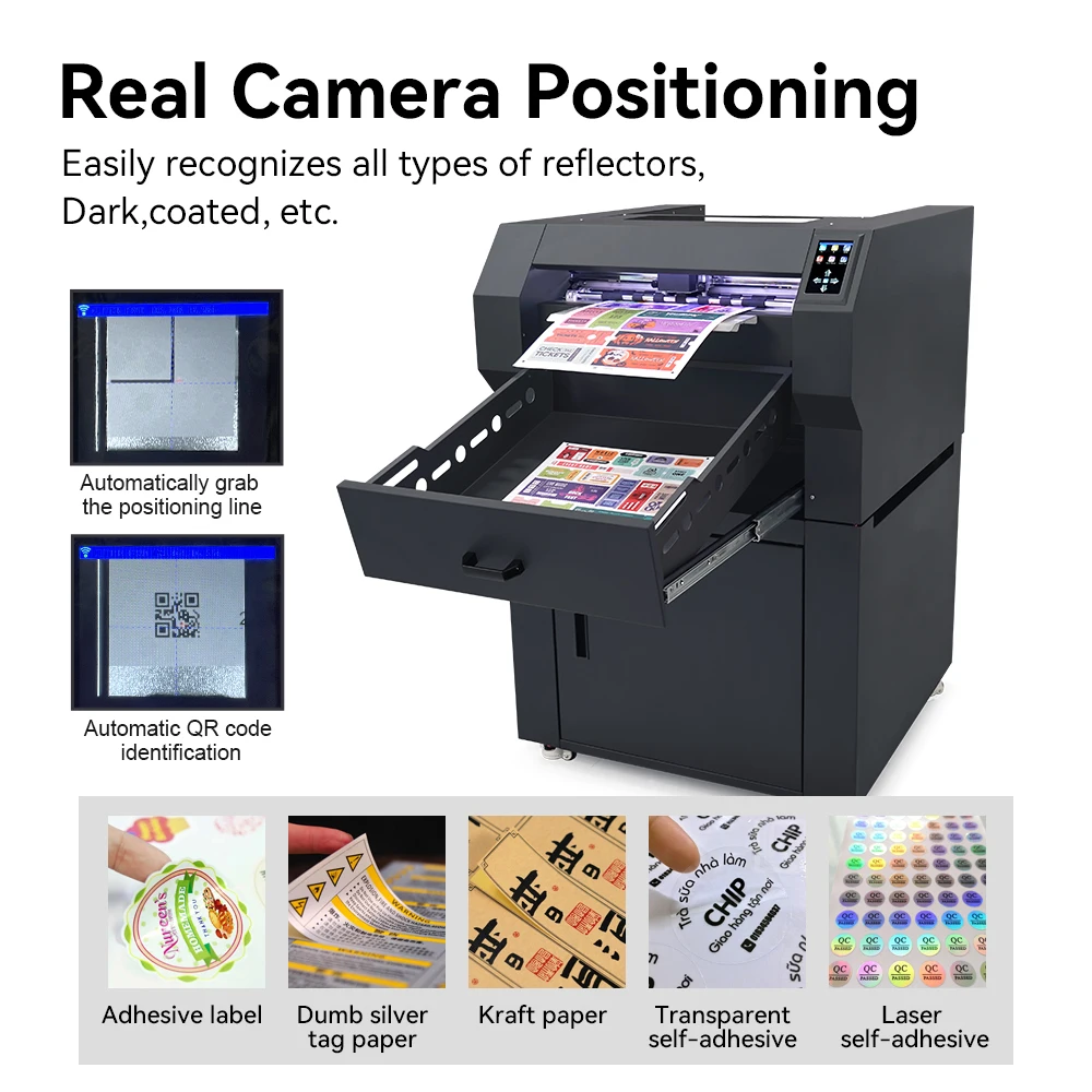 Purcell ZD500 Ultra 400gsm Coated Paper PVC PET Sticker Cutting Machine Auto Feeding Sheet Cutting and Creasing Cutter
