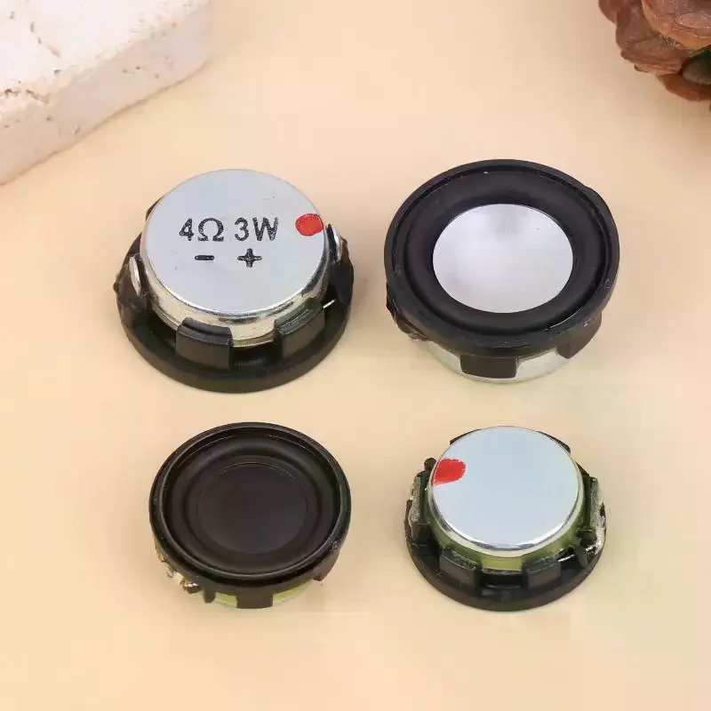 20/24MM 4 Ohm 3W Mini Sound Speakers Round Bass Speaker Home Theater Loudspeaker Portable 2Pcs DIY Speakers