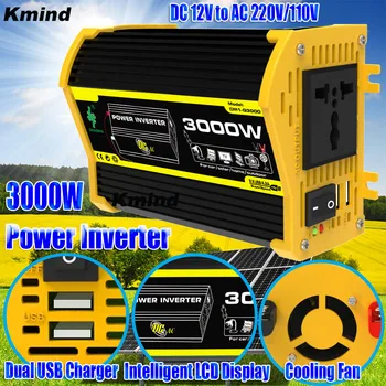 600W Car Converter Power Inverter 12v 110v 220v 230v Solar Voltage Inversor Charger Transformer DC 220V to 110V 60Hz INVERT