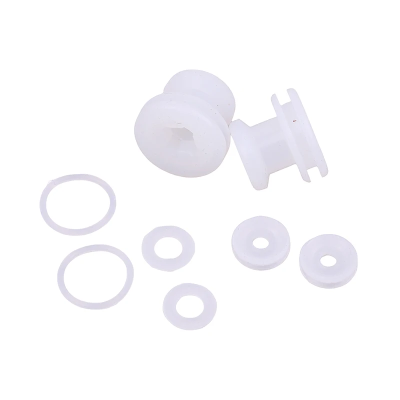 2 Sets Electric Pressure Cooker Accessories Aluminum Plate Center Fixed Seal Ring Central Axis Positioning Rubber Ring