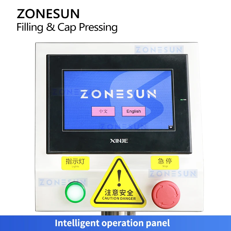 ZONESUN ZS-AFC42 Peristaltic Pump Automatic Perfume Bottle Filling And Capping Machine Monoblock Pressing Crimping Machine