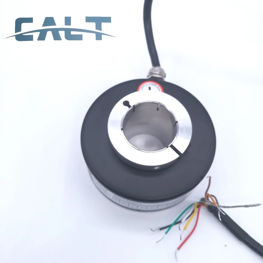 CALT GHH80-30G2500BML5  80MM Outer 30mm Hollow Shaft Encoder Line Driver Output 2500ppr Resolution 5V Voltage ABZA-B-Z- Signal