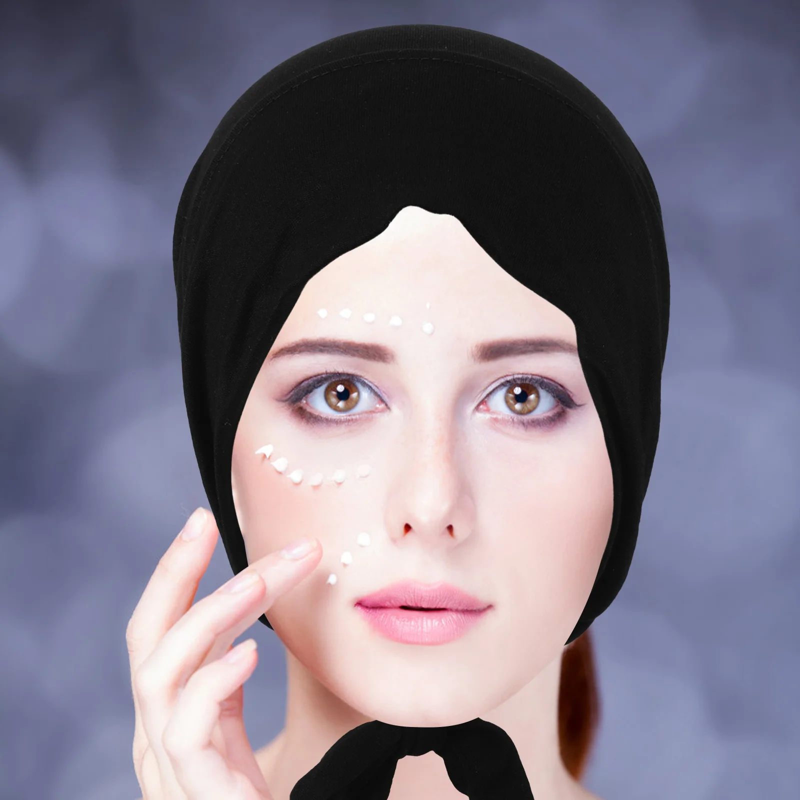 

2Pcs Adjustable Elastic Hijab Cap Tie Back Closure Soft Undercap Women Muslim Inner Scarf Hat Comfortable Daily Wear