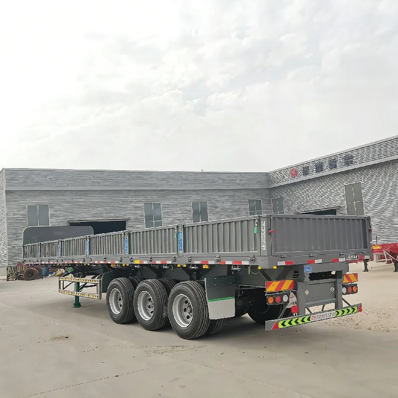 Sturdy Durable Fence Type Rollover Semi-trailer Half-hung Structure 54900kg High Load Capacity Export Standard