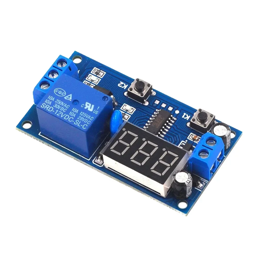 

DC5V/12V Time Control Relay Switch Intermittent Infinite Cycle Countdown Ddigital Display Switch Controller Timing Relay Module