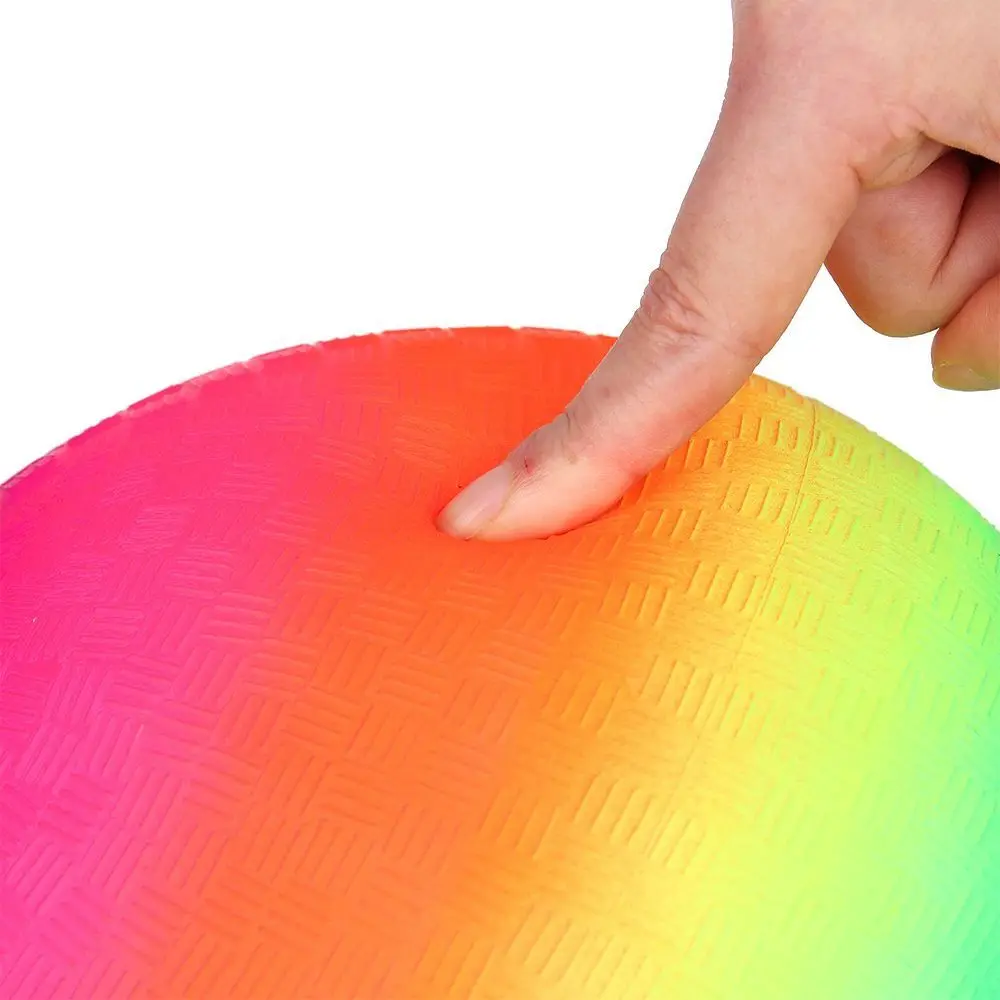 Party Decorations Swimming Pool Large Rainbow 9 Inch Dodgeball Inflatable Beach Ball Kickball