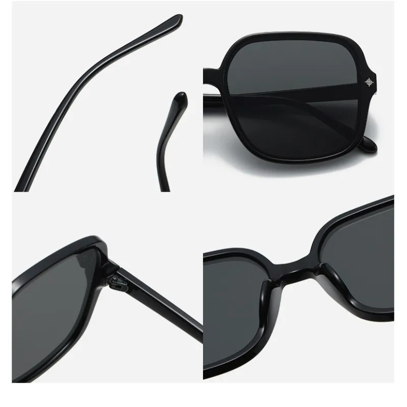 Unisex Vintage Square Sun Glasses Luxury Design Women's Sunglasses Oversized Frame Sun Eyewear Classic Party Decoration Eyewear image 4