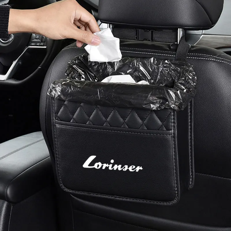 Car Seat Storage Bag Snack Phone Organizer Seat Back Bag for Lorinser Mercedes Benz LS560MX LX MS500L VS LS500 W211 Accessories