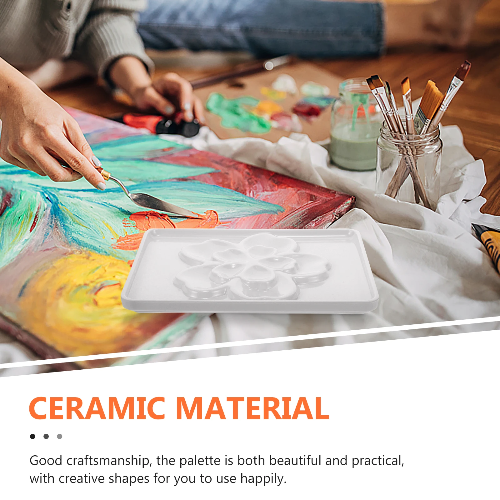 

Watercolor Palette Empty Paint Palettes For Acrylic Oil Painting Pigment Mixing Tray Color Mixing Plate Gouache Art