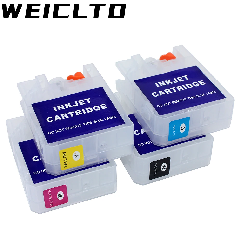

4PC/Set Refillable Ink Cartridge for Epson SJIC35P for Epson ColorWorks CW-C6500 CW-CC6000 Printer Label Printer No Chip