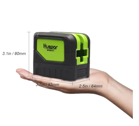 Laser Level DIY CROSS 9211G LINE GREEN BEAM LASER LEVEL WITH 2 DOTS SELF LEVELING