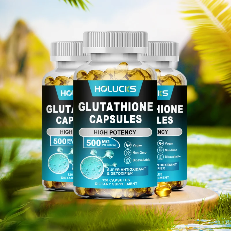 

Holucks Glutathione Protein Capsules, Beautiful Skin, Antioxidant Supplement, Healthy Skin Care, Hair, Nails, Immune Support