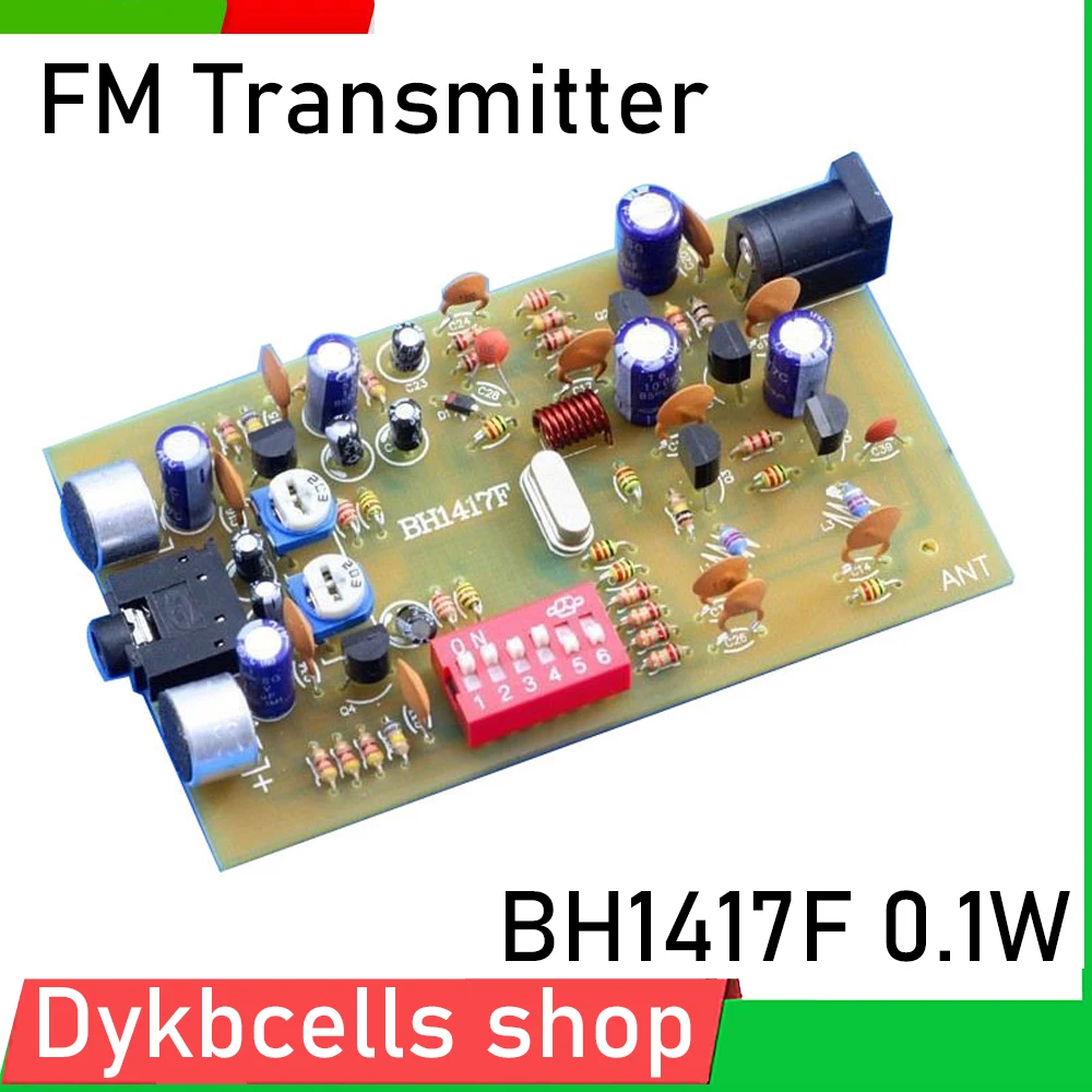Transmissor fm Estéreo Kits Faça Você Mesmo para Dsp Transmissão Campus Receptor Estação Rádio Áudio Pll Bh1417f 88 Mhz a 108mhz 0.1w