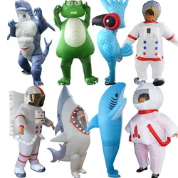 Multi-style Adult College Inflatable Costume Shark Unicorn Frog Inflatable Costume Cartoon Inflatable Party Halloween Decoration