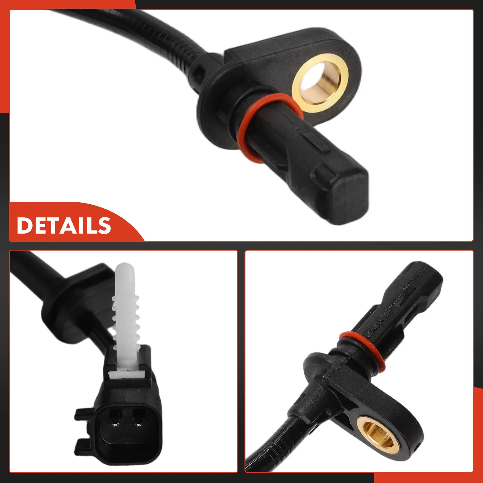 A-Premium Rear Driver Side ABS Wheel Speed Sensor for Ford F-250 Super Duty F-350 Super Duty 17-23 F-450 Super Duty 16-18 6
