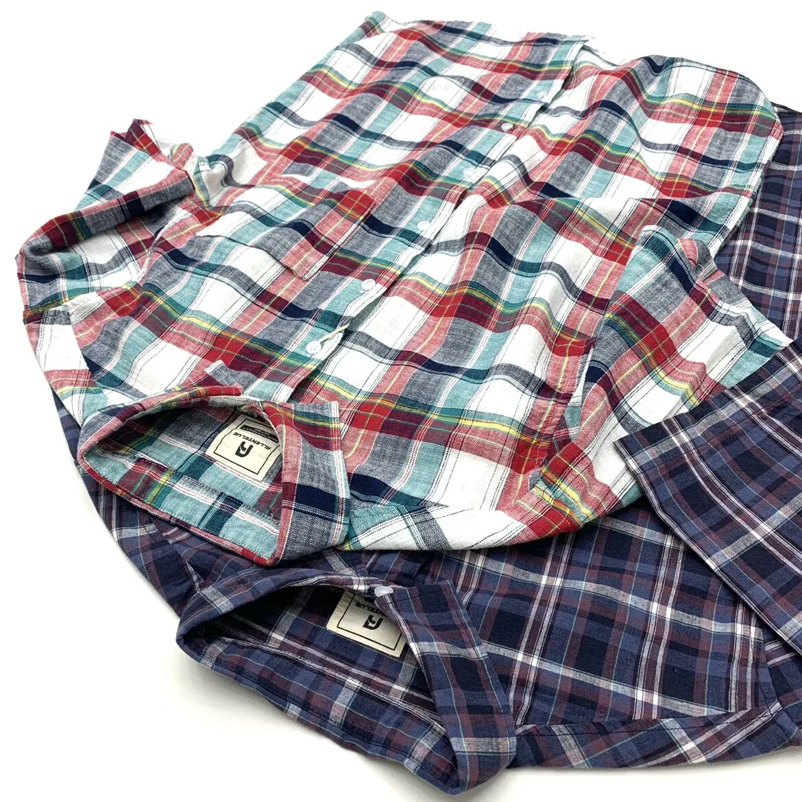 Men's Japanese Retro Plaid Short Sleeve Shirt 55% Linen 45% Cotton Blend Youth Summer Casual Loose Fit Trendy Check Tops